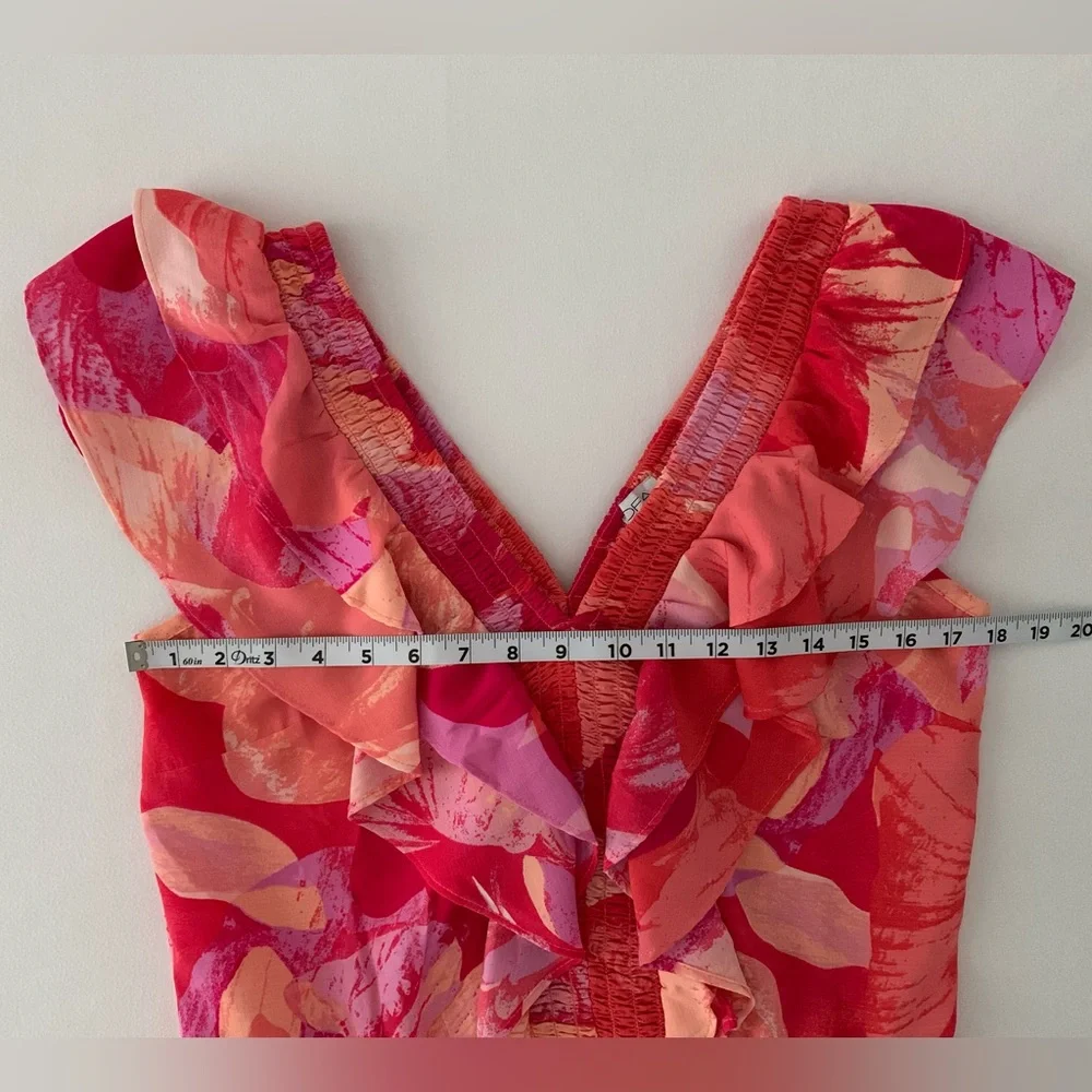 Sofia Smocked V-Neck Ruffle Top - Picture 9 of 12